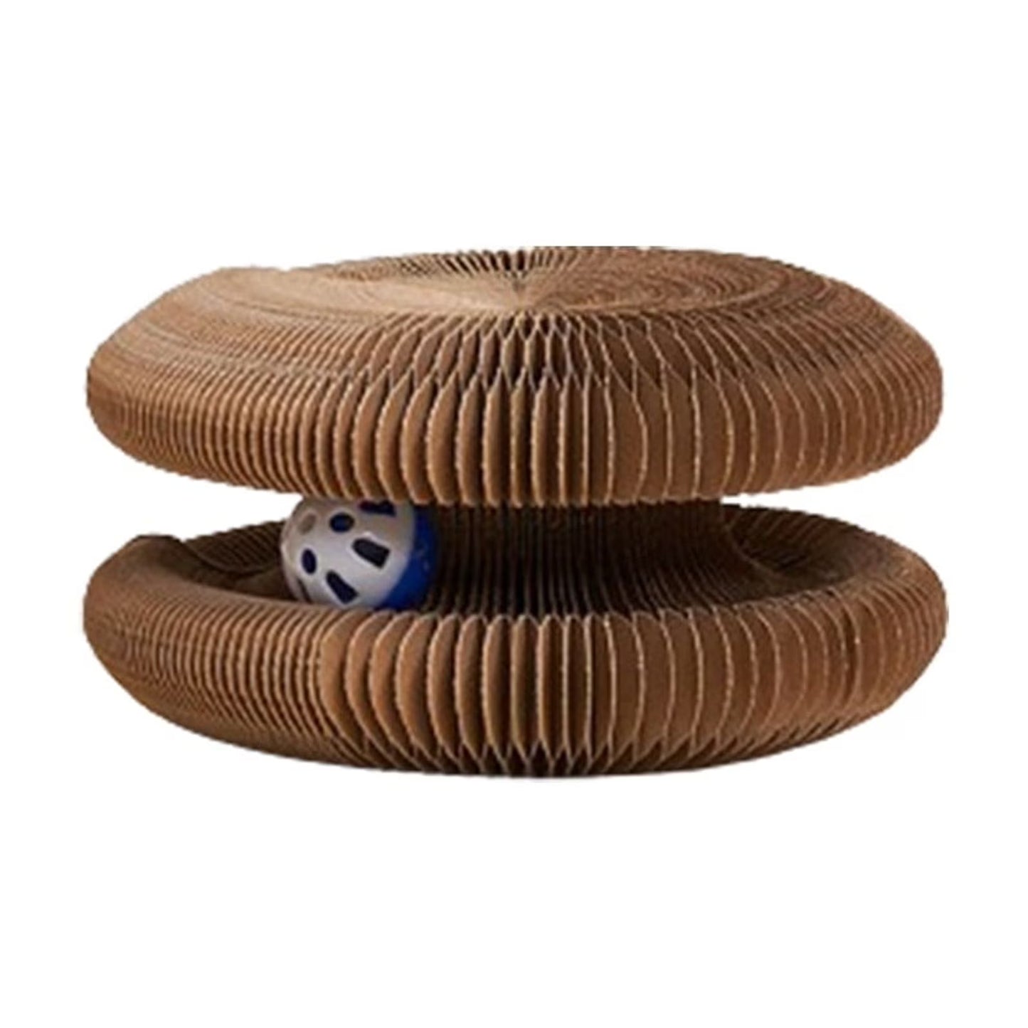 Kitty Kurlz Cat Toy, Kitty Curls Cat Toy, Magic Kitty Kurlz Cat Toy Marlene, Foldable Magic Organ Cat Scratching Board Toy, round Interactive Accordion Cat Toy for Indoor Cats