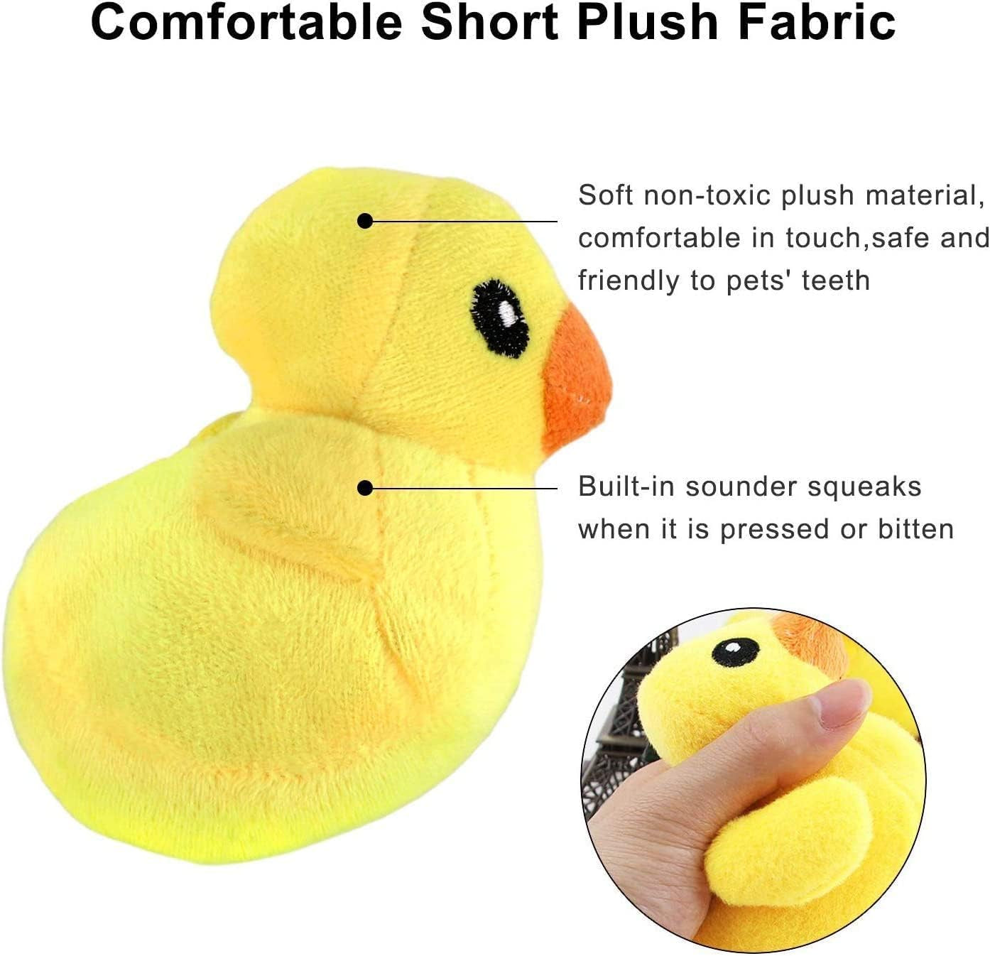 Dog Squeaky Toys, Plush Small Dog Toys for Dogs, Stuffed with Squeakers,14 Pcs Puppy Toys with a Carrying Bag for Small Medium Size | 14 Pcs Puppy Toys with a Carrying Bag for Small Medium Size, Puppy Chew Toys for Teething