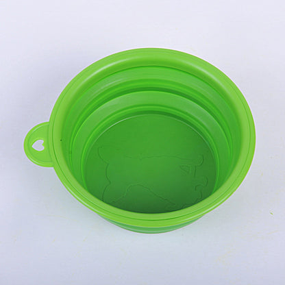 Portable Eco-Friendly Silicone Pet Bowl for Cats & Dogs