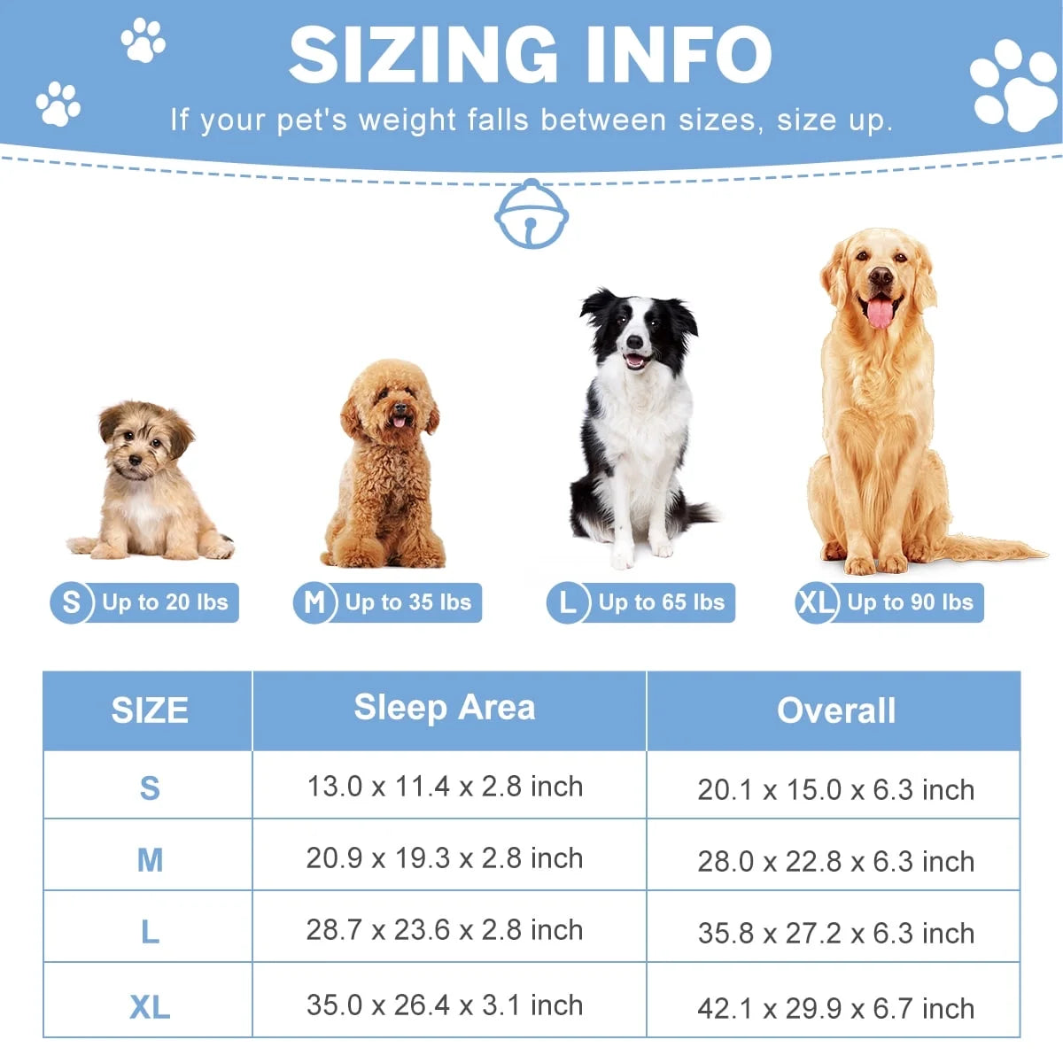 Dog Bed for Large Medium Small Dogs Orthopedic Dog Sofa Bed Non Slip Pet Couch with Removable Washable Cover Supportive Egg Crate Foam S to XL