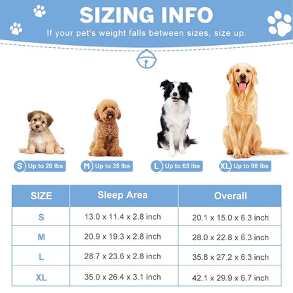 Dog Bed for Large Medium Small Dogs Orthopedic Dog Sofa Bed Non Slip Pet Couch with Removable Washable Cover Supportive Egg Crate Foam S to XL