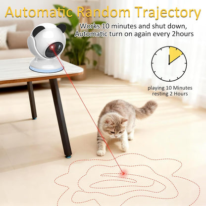 Automatic Cat Laser Toy Interactive Cat Toys for Indoor Cats/Kitty/Dogs,​​Laser Cat Toys for Bored Indoor Adult Cats