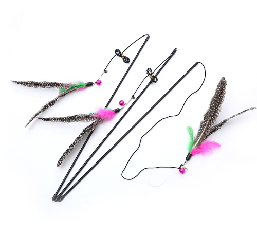 Quality Cat Toy with Cute Feather Bird Design
