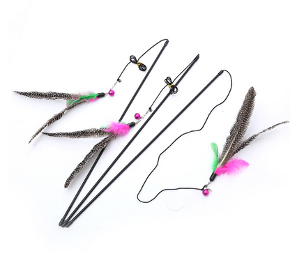 Quality Cat Toy with Cute Feather Bird Design