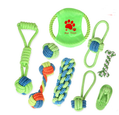 Cotton Rope Dental Chew Toys for Dogs and Cats Set