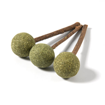 Natural Catnip Lollipop Cat Toy for Molar Teeth