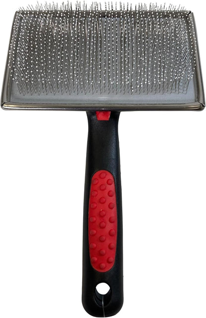 Paw Brothers Soft Pin Flat Slicker Brush for Dogs, Professional Grade Brush for Large Dogs, Coated Tips, Gentle on Skin, Remove Tangles and Mats, Maximum Coverage, X-Large